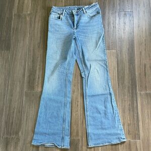 Weekday Light Blue Wide Leg Jeans
